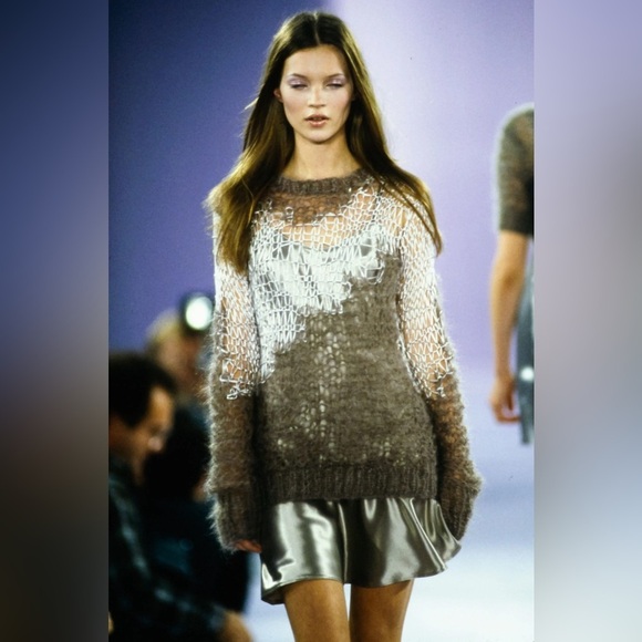 Wildfox White Label Deconstructed Sweater | Olive Green | Late 90s Early Y2K - Picture 10 of 10